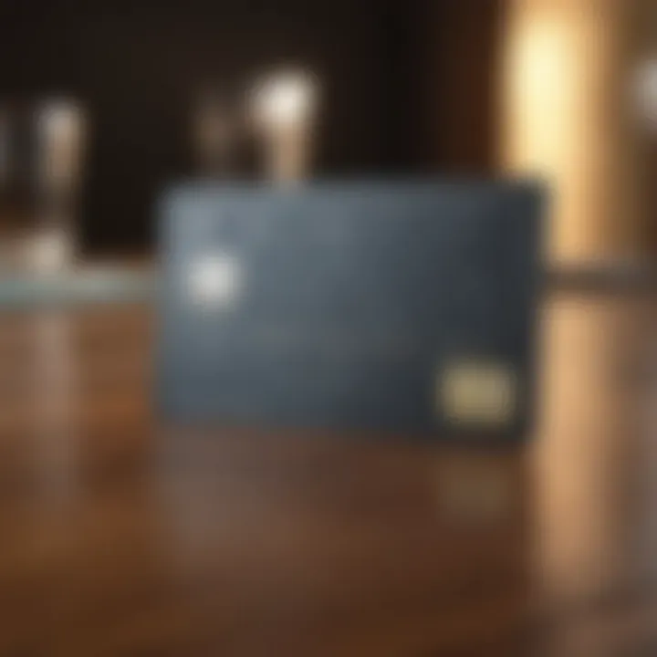 USAA credit card on a wooden table