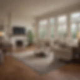 A detailed layout of a home indicating various valuation factors