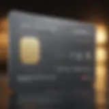 Close-up of a credit card showcasing cash back benefits