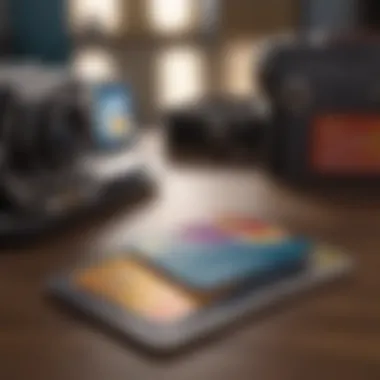 The Essential Credit Card for Travelers A credit card with a backdrop of travel essentials
