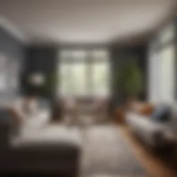 Cozy living room after renovation