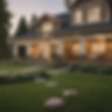 Maximizing Home Value through Aesthetic Improvements A modern home with a manicured lawn showcasing value enhancement