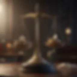 A symbol of financial stability represented by a balanced scale.