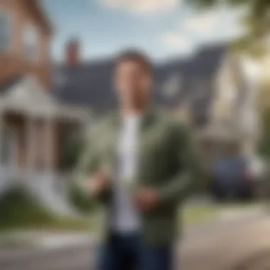Navigating the Real Estate Market with Confidence Illustration of a confident homeowner navigating real estate market