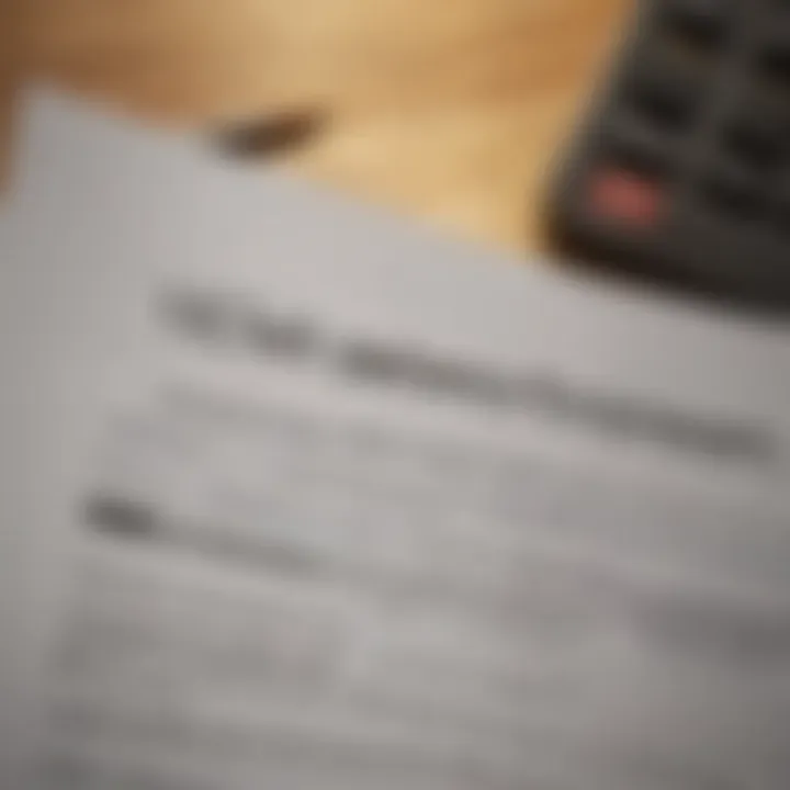 A close-up of a credit report being reviewed