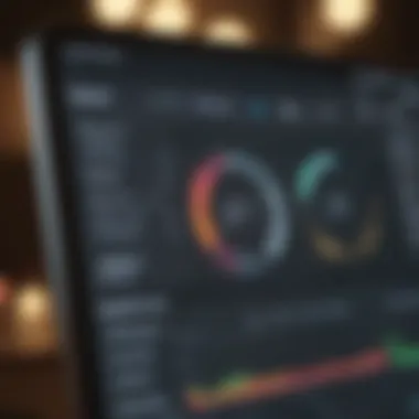 A digital budget planner interface displaying graphs and financial insights.