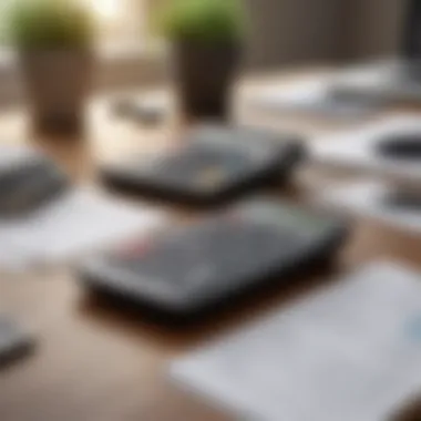 Calm and Organized Financial Planning A serene workspace with financial documents and a calculator