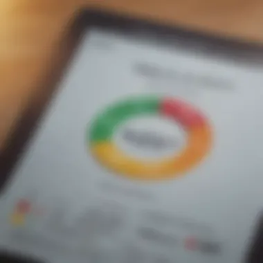 Graph showing the relationship between credit score and mortgage rates.