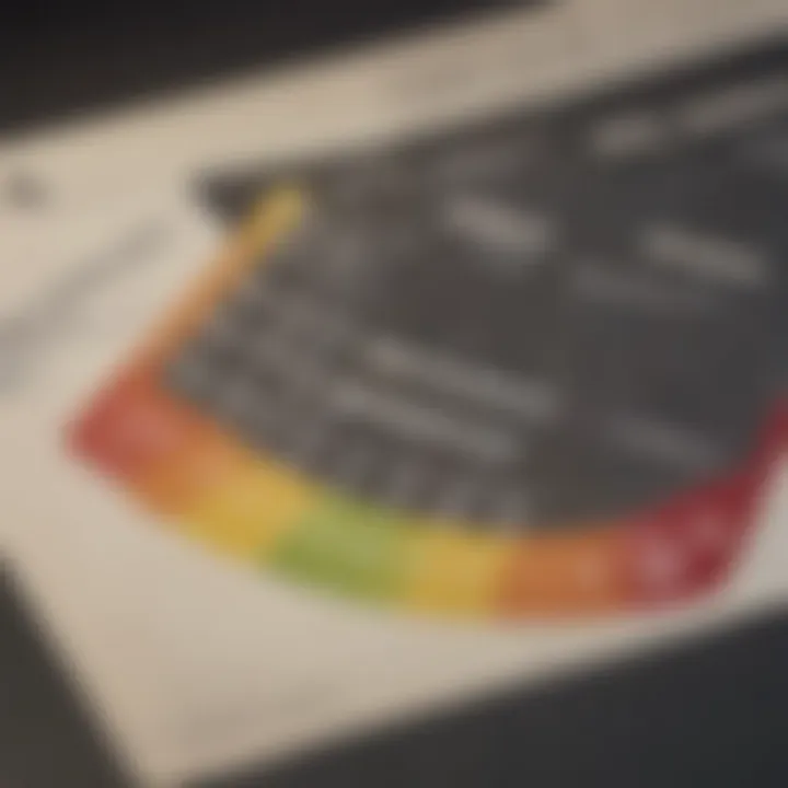 Graph showcasing credit score ranges and their impact on loan eligibility