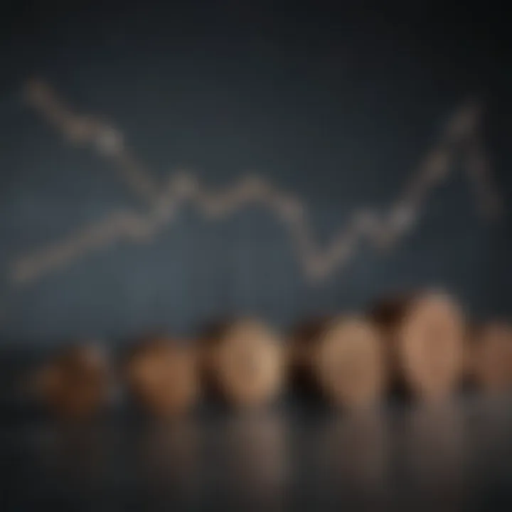 Graph illustrating fluctuating interest rates over time