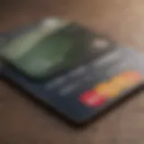 A close-up of a Discover secured credit card showcasing its features