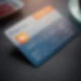 A close-up view of a gas card placed next to a credit report.