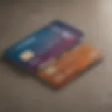 Credit card on a travel guide with a passport