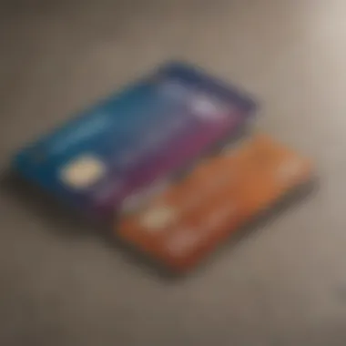 Credit card on a travel guide with a passport