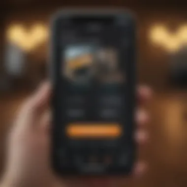 Utilizing Technology for Budgeting A digital budgeting app on a smartphone screen