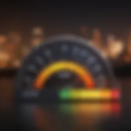 Graph illustrating the components of a credit score