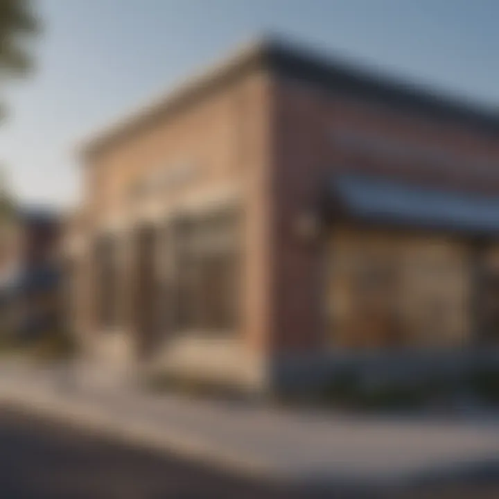 A credit union building showcasing its community-focused architecture