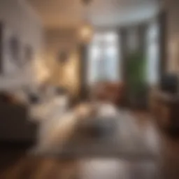 Interior view of a cozy rental apartment