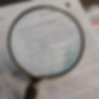 A magnifying glass over a policy document highlighting key details