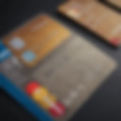 Diverse flight credit cards displayed on a travel-themed background