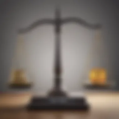 Balancing Credit Scores with Holistic Financial Health Conceptual illustration of a weighing scale balancing credit score and overall financial health