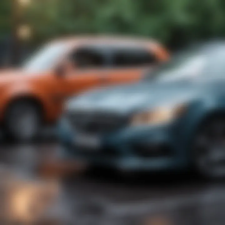 Illustration of car insurance coverage types