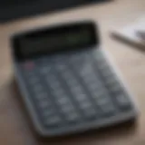 A sleek financial calculator displaying key car financing numbers