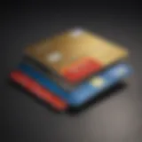 A visual representation of various credit card types including rewards and cashback options.