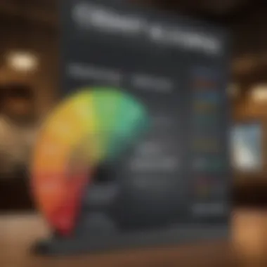 A visual representation of credit scores and their impact on loan eligibility