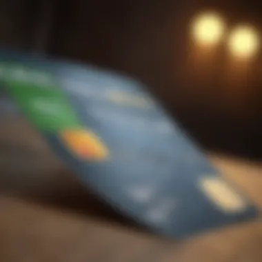 Enhancing Your Credit Score Visual representation of credit score improvement through card management