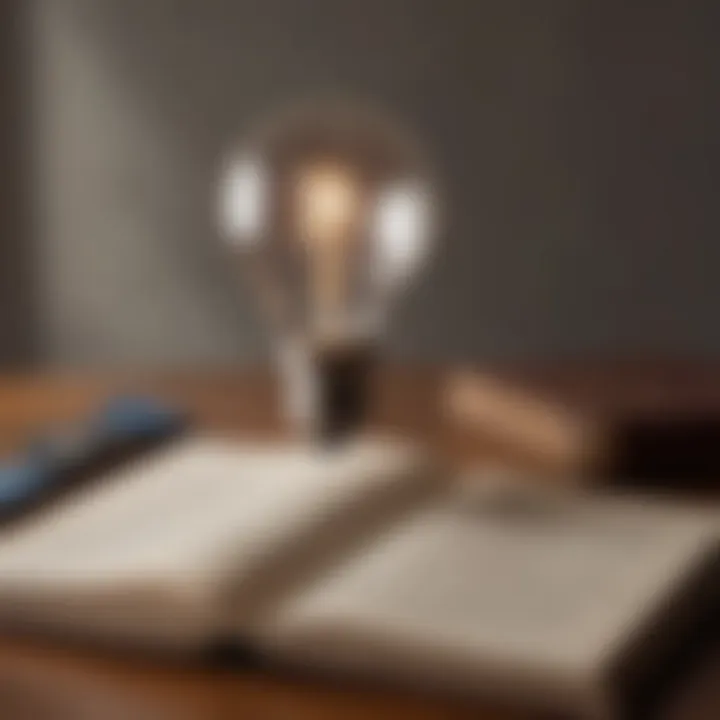 An open book with a light bulb symbolizing knowledge about Medicare rights