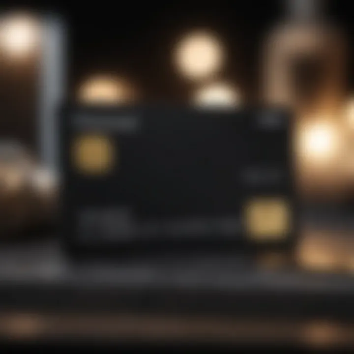 Lux Black Card displayed with luxurious accessories