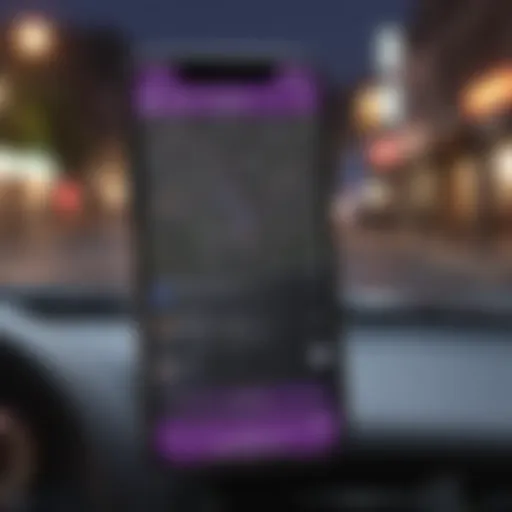 A smartphone displaying the Lyft app's support feature