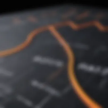 A close-up view of interest rate graphs indicating fluctuations.