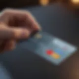 Visual representation of credit card accessibility