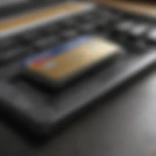 Online credit card application interface