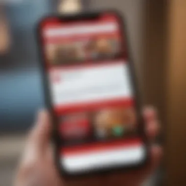 Close-up of a smartphone with State Farm application open