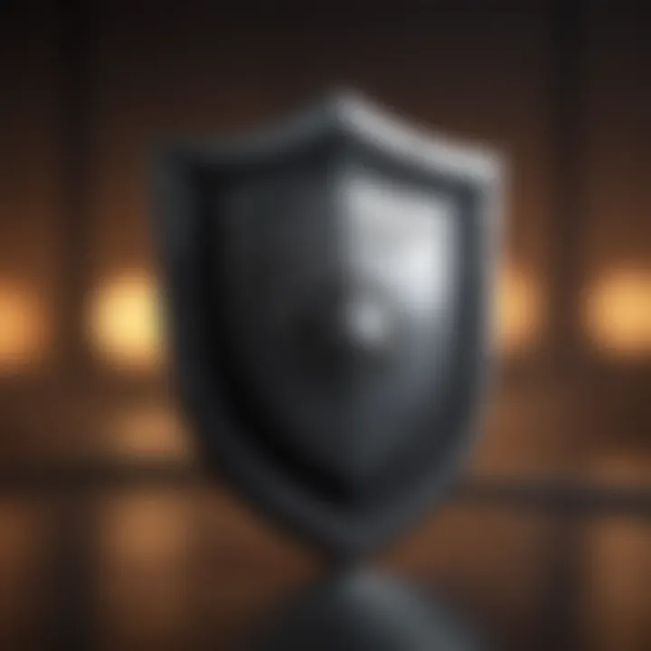 A shield icon representing protection against data breaches