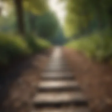 Path to Financial Stability A symbolic path leading to financial stability