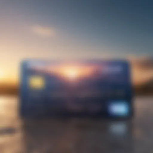 A detailed view of the Sky Credit Card showcasing its design and branding