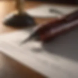 An open will document with a pen resting beside it, symbolizing legal insights.