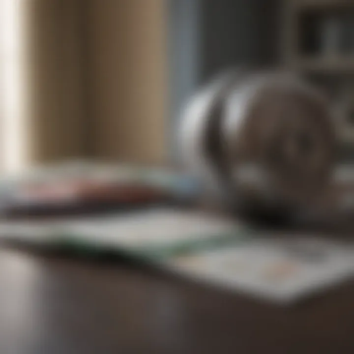 Overview of two different bank accounts side by side