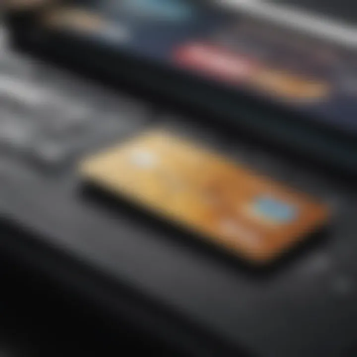 A close-up of a credit card being used at a travel booking website on a laptop