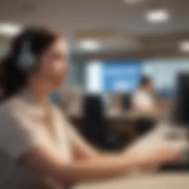 Customer Service at a Credit Union Customer service interaction at a credit union