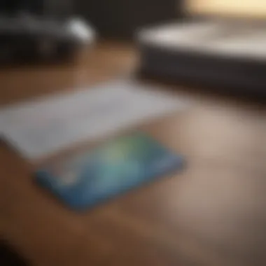 Business Credit Card and Financial Planning Business credit card on a desk with financial documents
