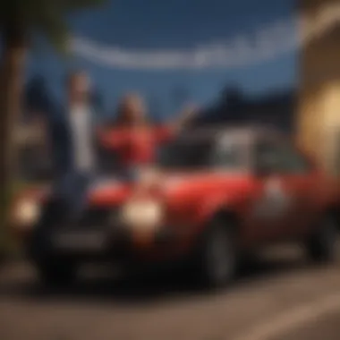 Celebrating a Milestone: Age 25 and Car Insurance Young adult celebrating birthday with car