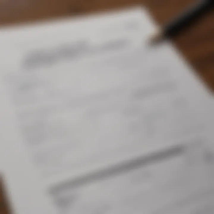 A close-up of a grant application form being filled out