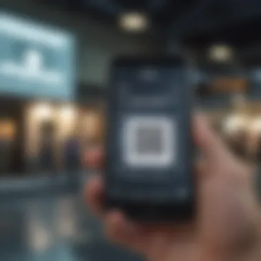 Digital wallet showcasing QR codes for healthcare payments