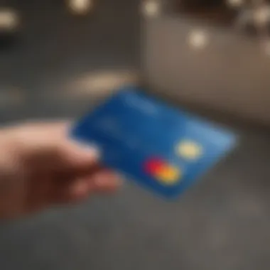 Illustration depicting the concept of credit scores with retail credit cards