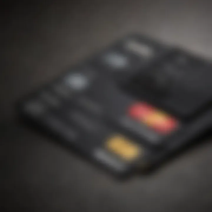 A conceptual image showcasing financial management tools alongside a Jet Black Credit Card.